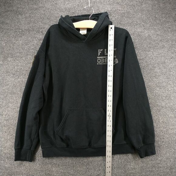 Gildan Men's FLT 038 Warthogs Pullover Graphic Hoodie Black Medium Military - Picture 14 of 16